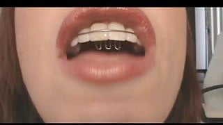 Mouth fetish with a countdown. JOI