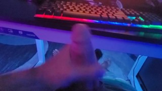 Desperately Trying to Be Quiet Jerking off in Office 4 You (heavy breathing)